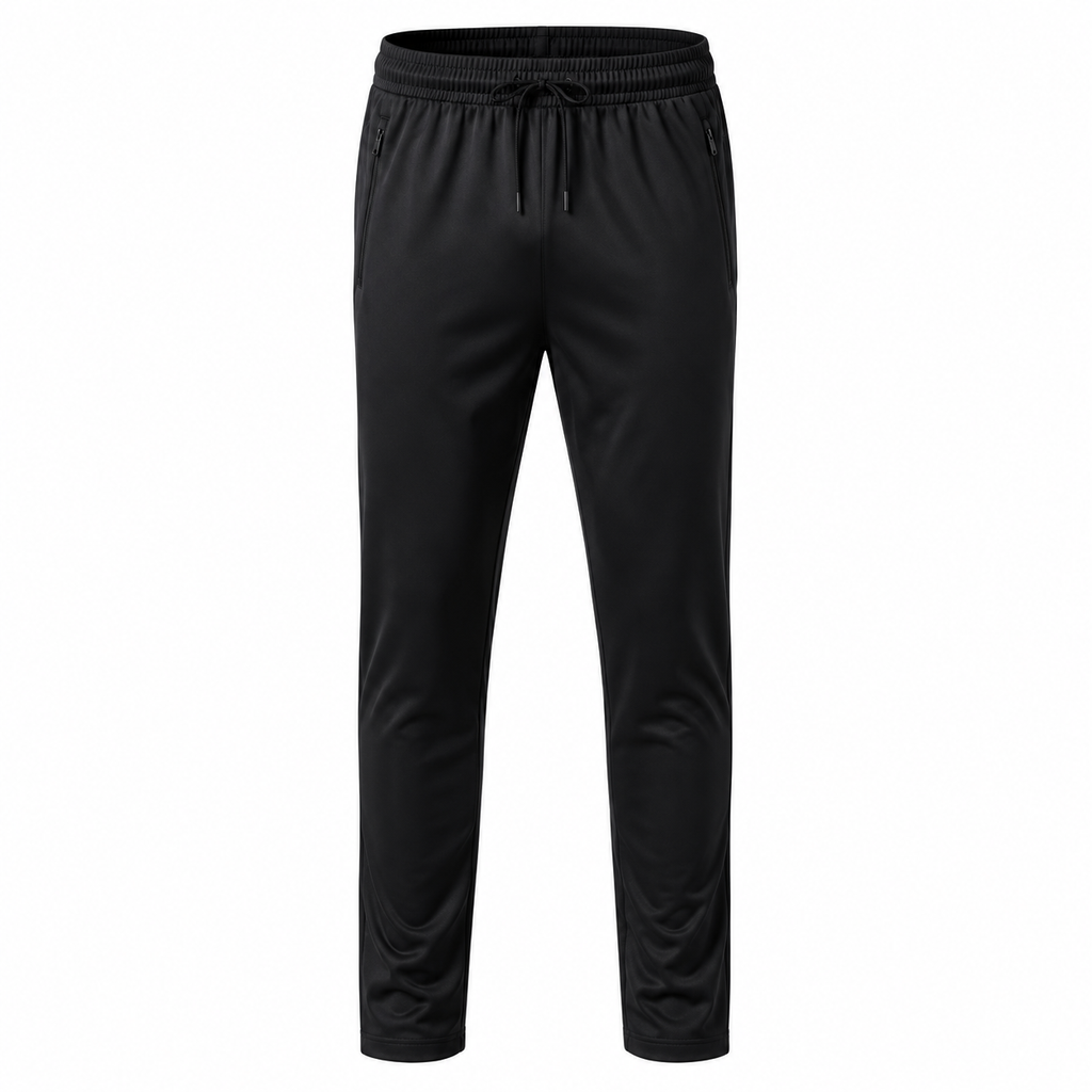 Premium Performance Polyester Sports Trousers – Black | Halliverton
