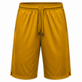 Premium Long Performance Sports Shorts – Dark Mustard | Halliverton