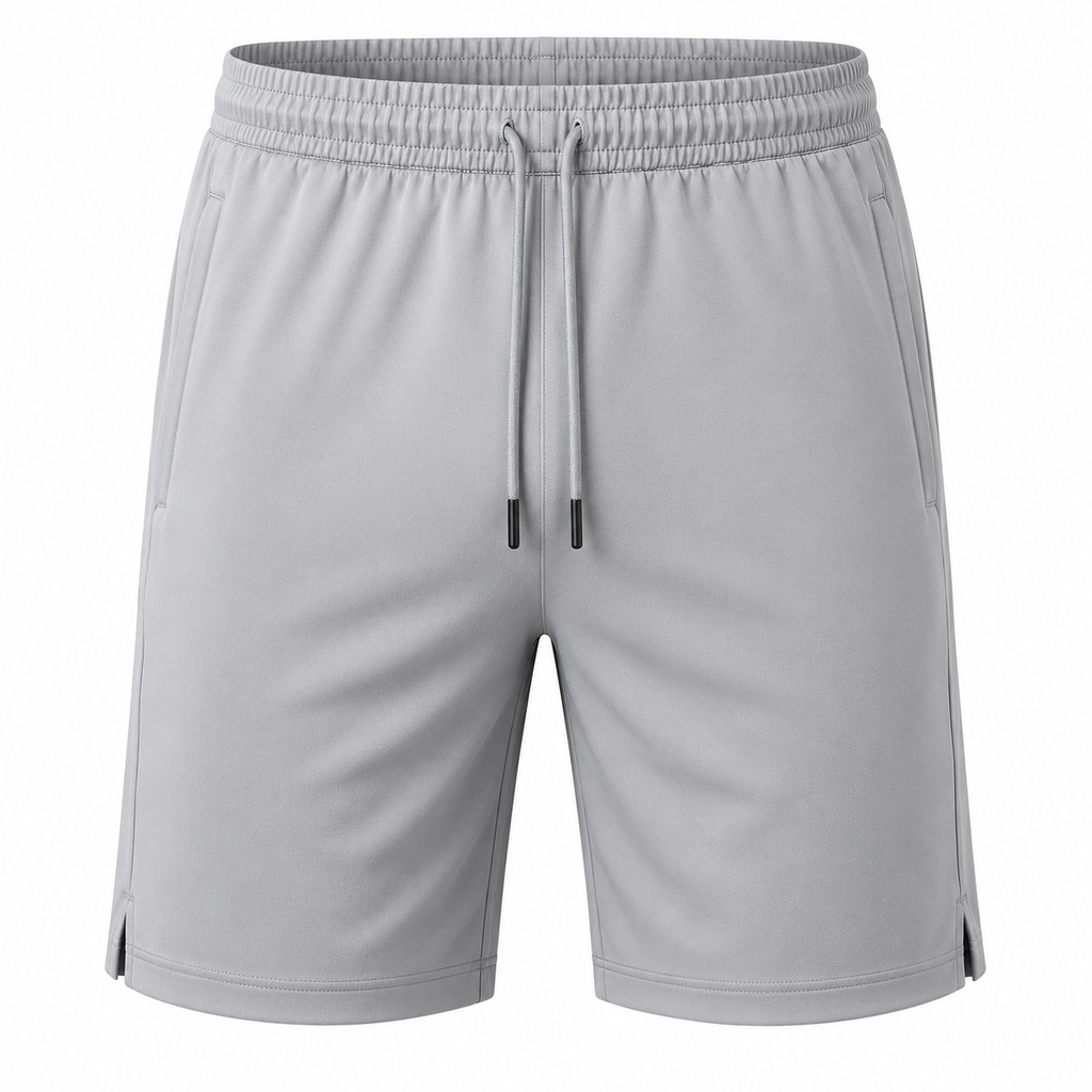 Performance Polyester Sports Shorts – Light Grey | Halliverton